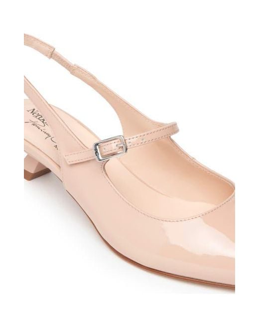 Nero Giardini Pink Pointed Toe Slingback Pump