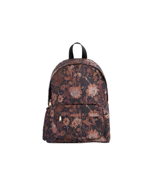 Fable England Brown Deco Blooms Large Backpack