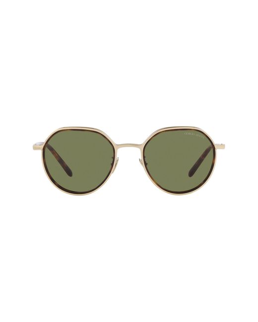 Armani Exchange Green 49mm Small Phantos Sunglasses for men