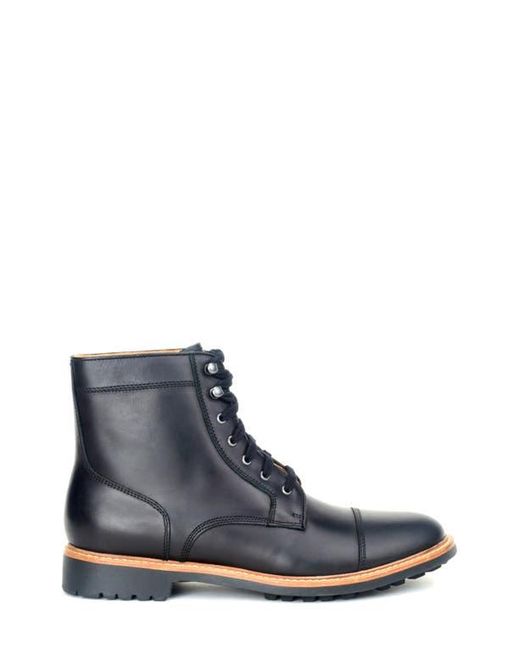 Warfield & Grand Blue Gresham Lugged Cap Toe Boot for men