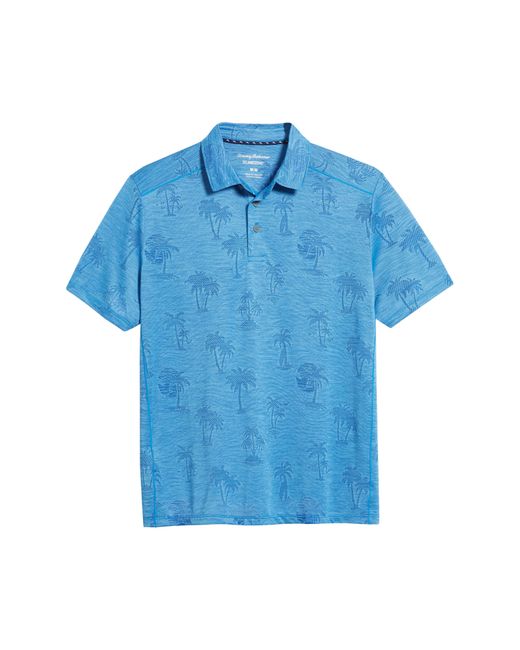 Tommy Bahama Blue Palm Coast Palmera Islandzone Recycled Polyester Polo for men