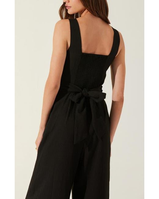 Astr Black Cross Front Jumpsuit