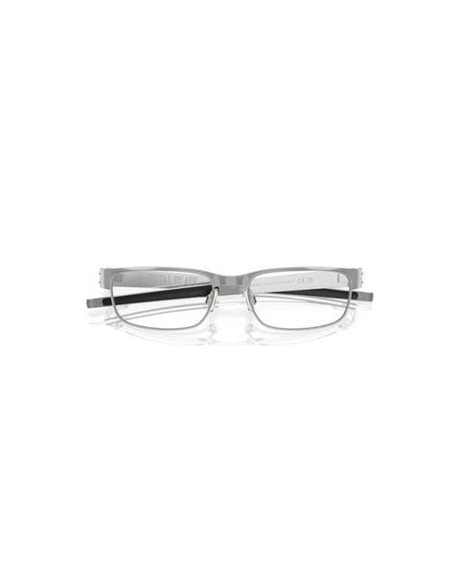 Oakley Metallic 55Mm Rectangle Optical Glasses for men