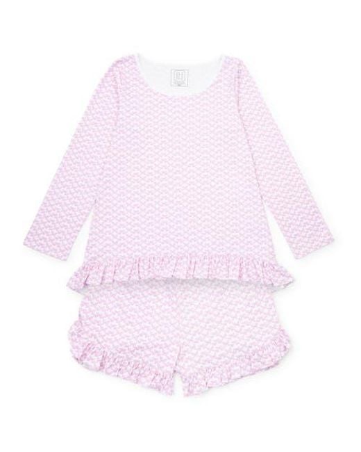 Lila and Hayes Pink Kathryn Pajama Short Set