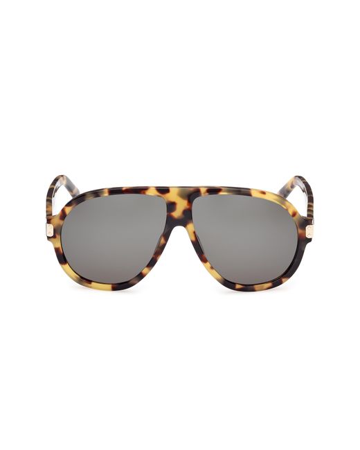 MCM Gray 59Mm Pilot Sunglasses for men