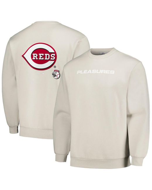 Pleasures White Cincinnati Reds Ballpark Pullover Sweatshirt At Nordstrom for men
