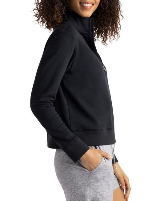 Travis Mathew Black Cloud Half Zip Pullover