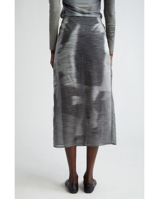Elliss Gray Dancing Organic Cotton Voile Wrap Ankle Skirt