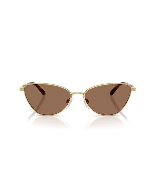 Ralph Lauren Brown 60Mm Rectangular Sunglasses