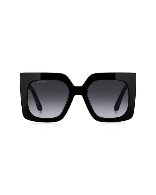 Etro Black 53Mm Gradient Square Sunglasses