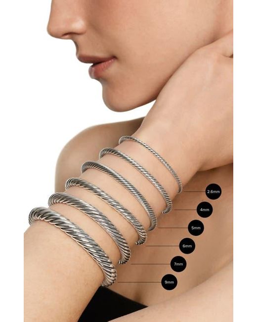 David Yurman Metallic Cable Flex Center Station Bracelet
