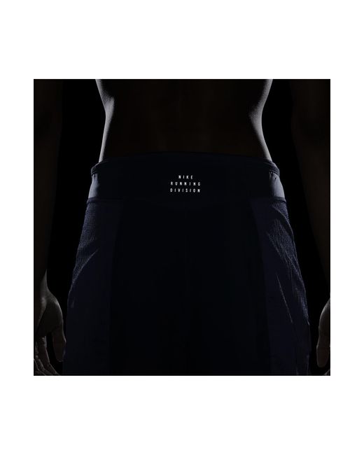 Nike Blue Running Division Water Repellent High Waist Pants