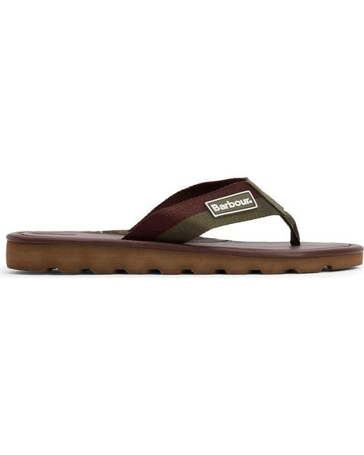 Barbour Brown Harker Flip Flop for men