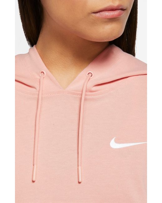 Nike Sportswear Oversize Cotton Jersey Hoodie in Pink | Lyst