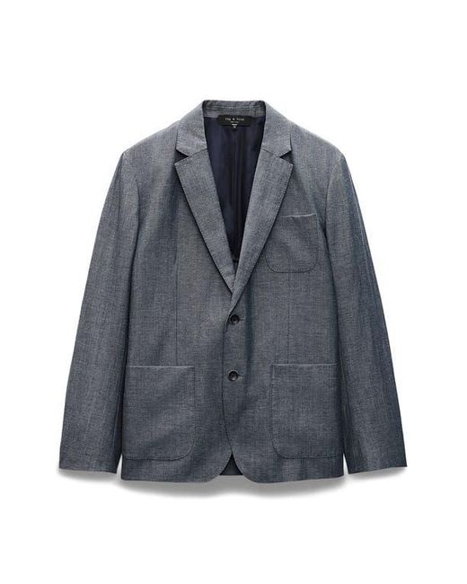 Rag & Bone Blue Butler Donegal Virgin Wool & Linen Blend Blazer for men