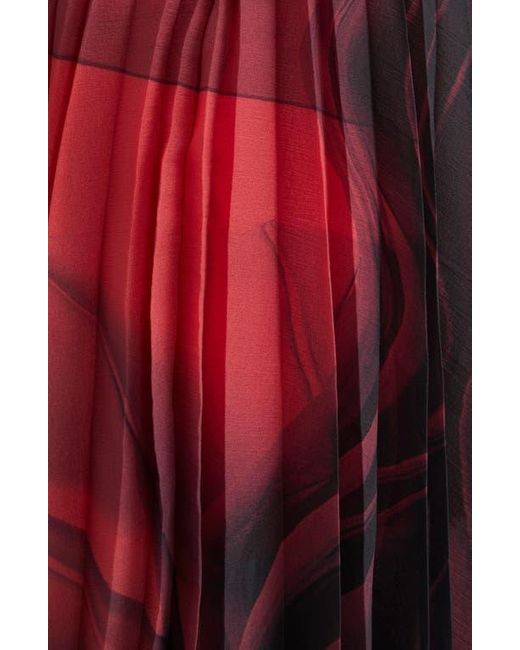 Jason Wu Red Dancing Pleat Pleated Shift Dress