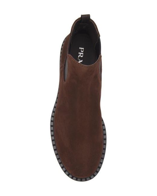 Prada Brown Chocolate Chelsea Boot for men