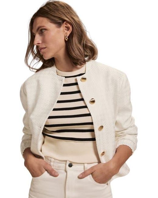Mint Velvet Natural Boucle Jacket