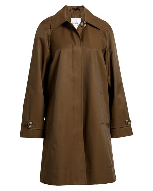 Sam Edelman Brown Mac Single Breasted Coat