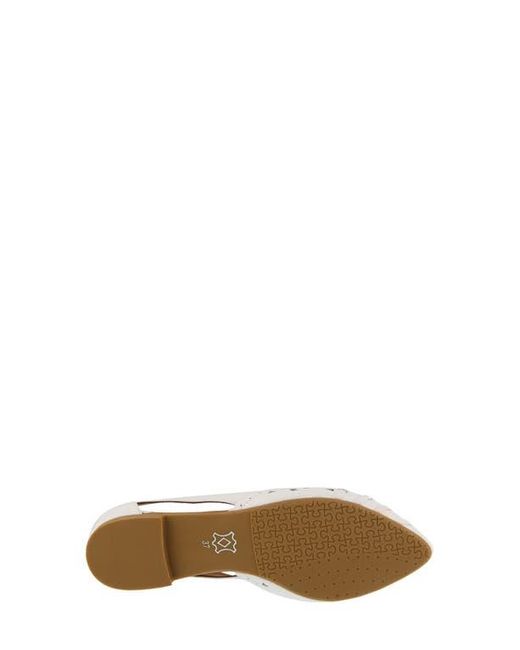 Spring Step White Delorse Flat