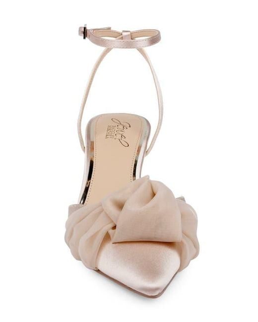 Badgley Mischka Multicolor Favor Ankle Strap Pointed Toe Kitten Heel Pump