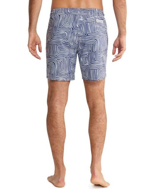 Fair Harbor Men's Blue The Bayberry Swim Trunks