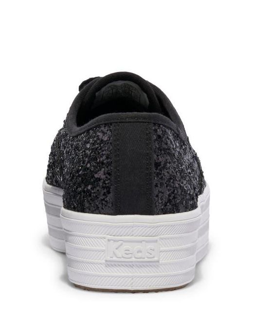 Keds Black Point Glitter Platform Sneaker