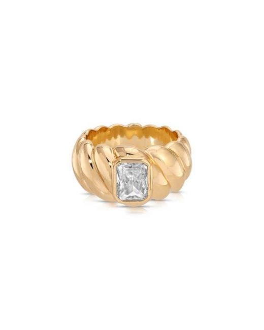 Ettika Metallic So Twisted Statement Ring