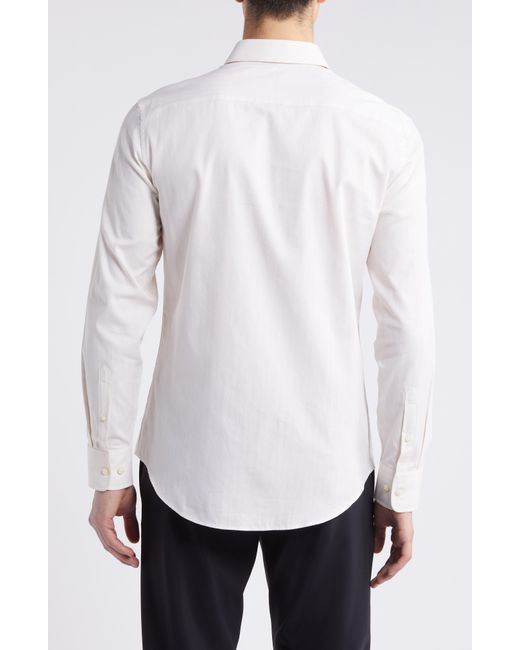 Tiger Of Sweden White Adley Slim Fit Solid Dress Shirt for men