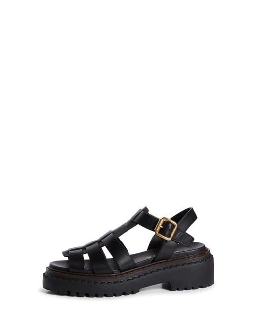 Prada Black Platform Cage Sandal