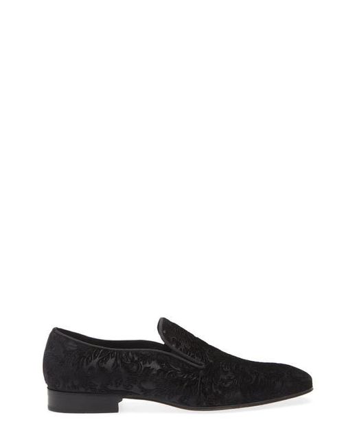 Mezlan Black Travolta Velvet Loafer for men