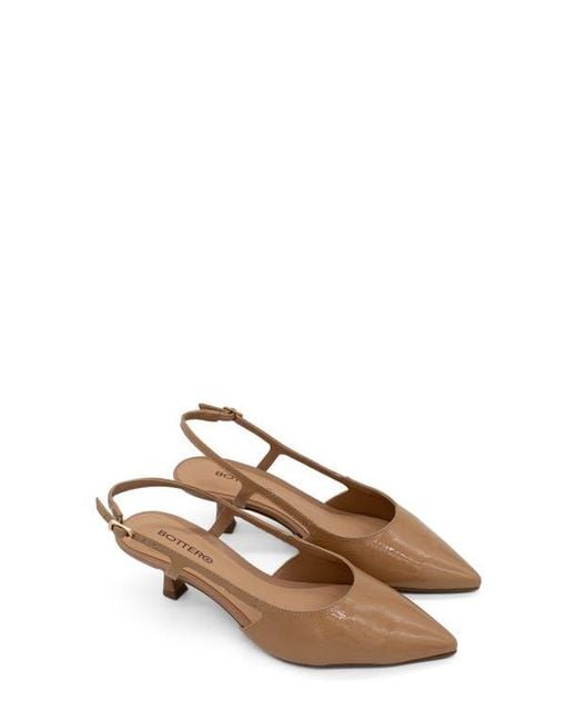 BOTTER Brown Botolivia Legacy Pointed Toe Slingback Pump