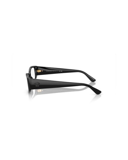 Versace Black 54Mm Irregular Optical Glasses