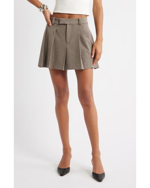 Open Edit Multicolor Pleated Miniskirt