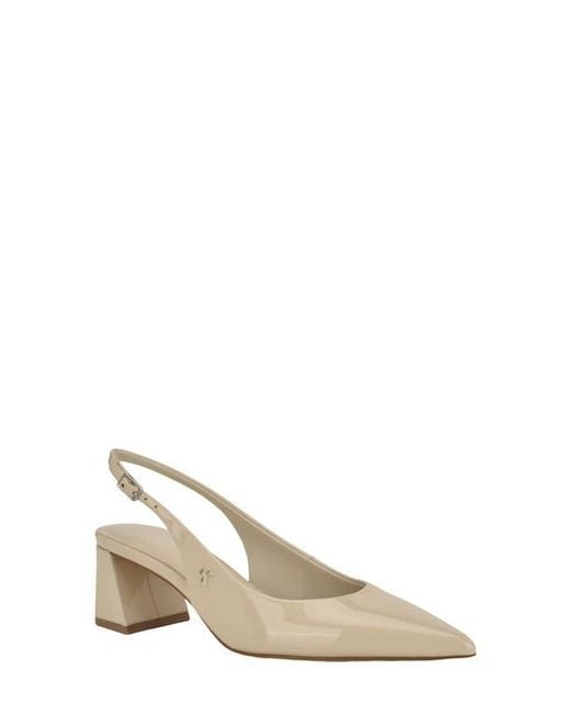 Calvin Klein Metallic Sarra Slingback Pointed Toe Pump