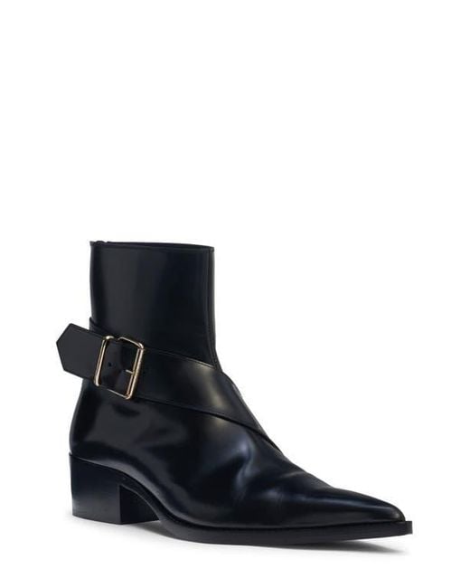 McQueen Blue Pointed Toe Boot for men