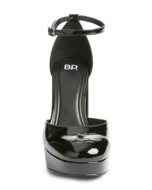 BP. Black Journee Ankle Strap Platform Pump