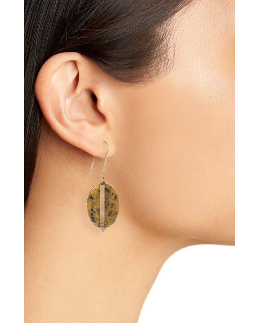 Isabel Marant Metallic Stones Drop Earrings