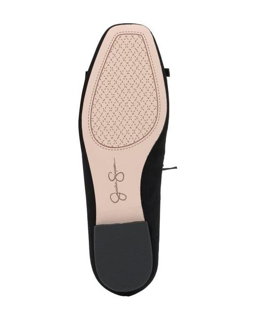 Jessica Simpson Black Jolliya T-Strap Flat