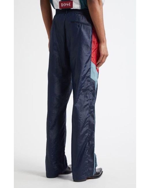 Martine Rose Blue Nylon Track Pants for men