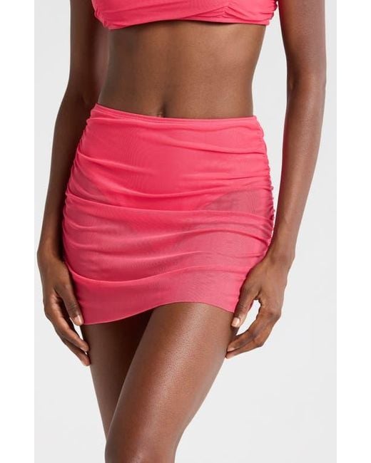 Hutch Pink Tawnie Skirted Bikini Bottoms