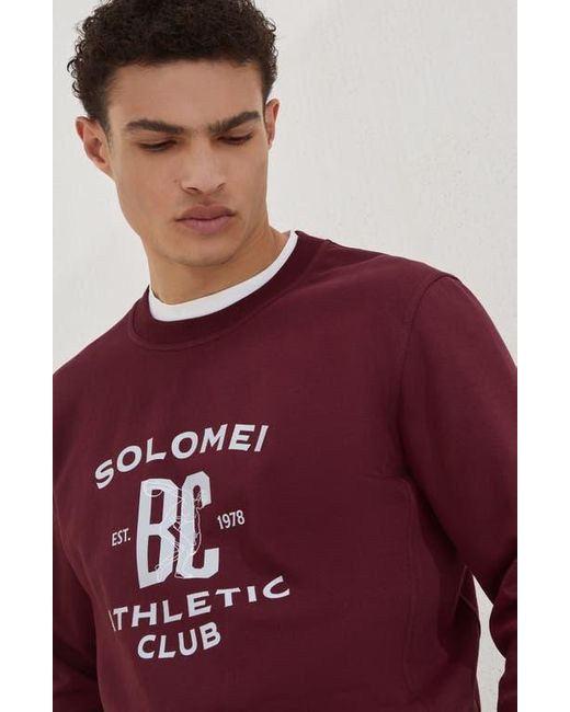 Brunello Cucinelli Purple Sweatshirt With Print for men
