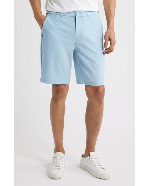 Mizzen+Main Blue Helmsman Flat Front Performance Golf Shorts for men
