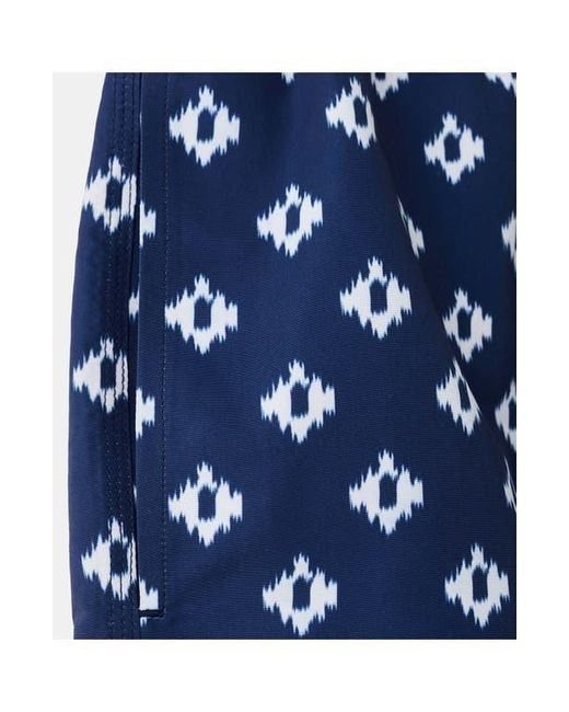 Mango Blue Print Swim Trunks for men