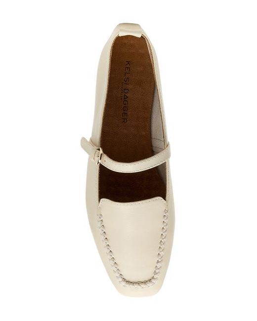 Kelsi Dagger Brooklyn Natural Ferry Mary Jane Loafer