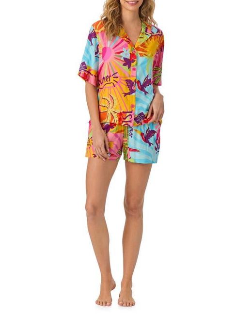 Room Service Pjs Red Print Short Pajamas