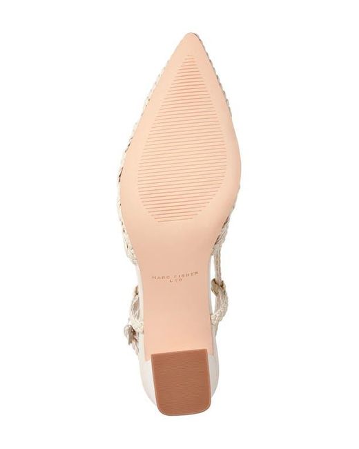 Marc Fisher Metallic Zunnie Slingback Pointed Toe Pump