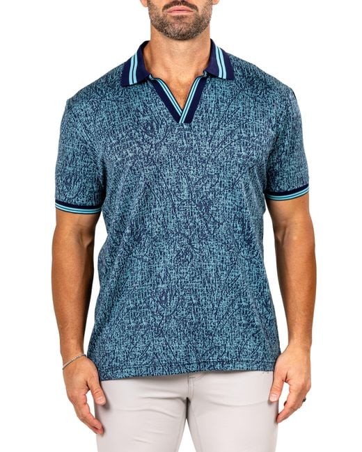 Maceoo Blue Marthy Polo for men