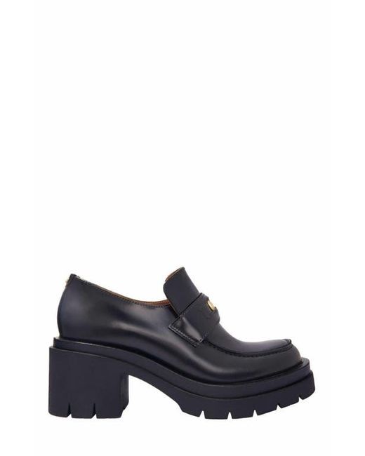 Maje Blue Heeled Loafers