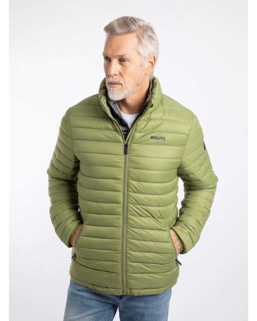 Weird Fish Green Crantock Showerproof Padded Jacket for men